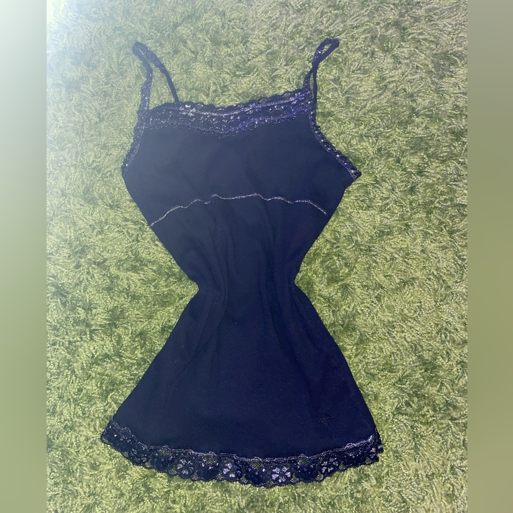 Black Lacey Aesthetic Top